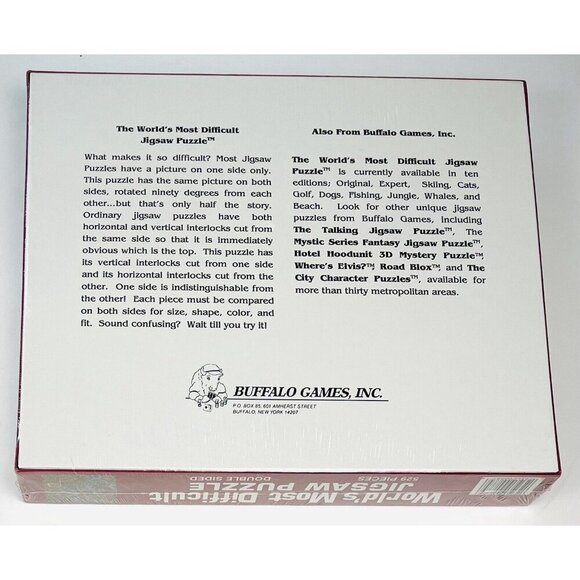 2x World's Most Difficult JIGSAW PUZZLE 529pc DOGS FISHING Double-Sided NIB NEW - Picture 6 of 6